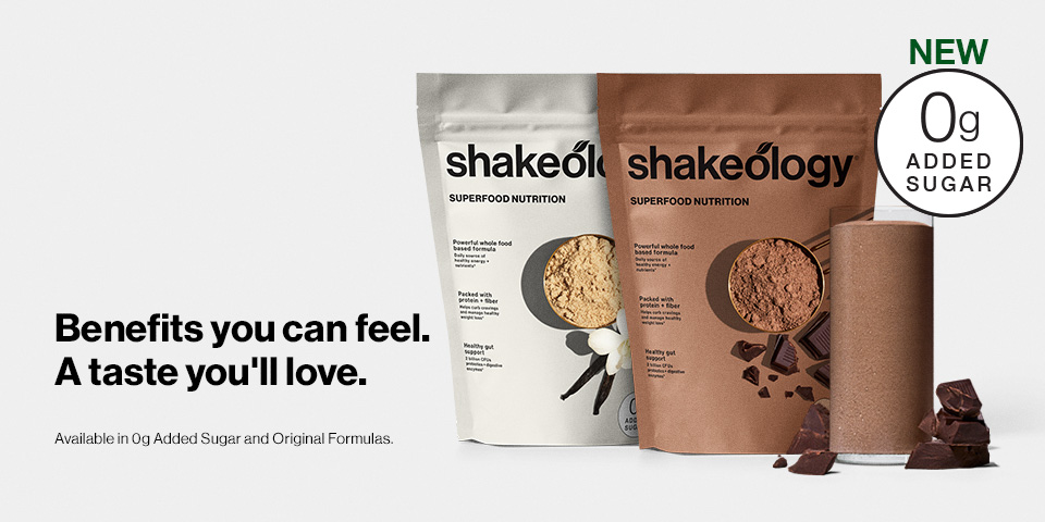 Meet the New Shakeology 0g Added Sugar. It’s OMG Amazing