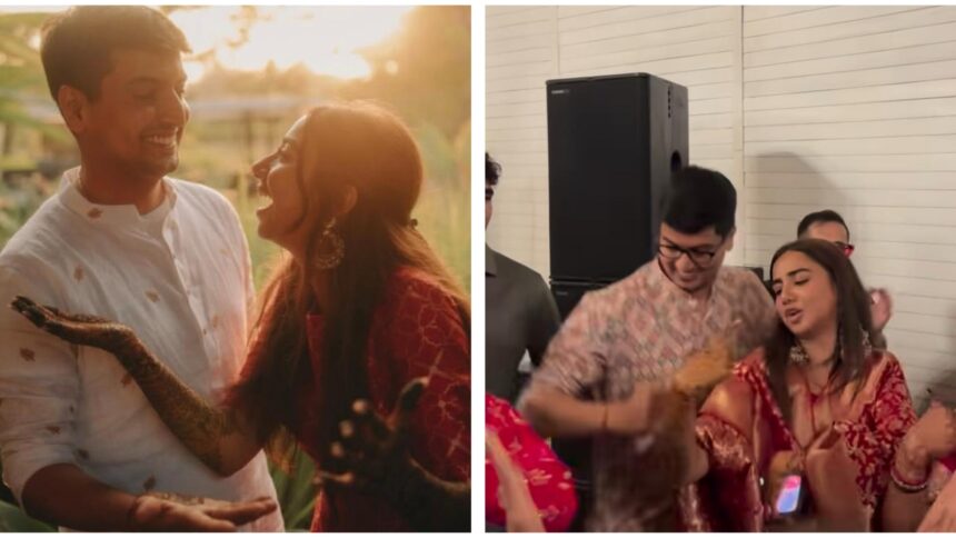 Prajakta Koli is the grooviest bride-to-be, dances her heart out with fiancé during mehendi ceremony. Watch