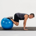 Stability ball knee tuck: instructions and muscles worked