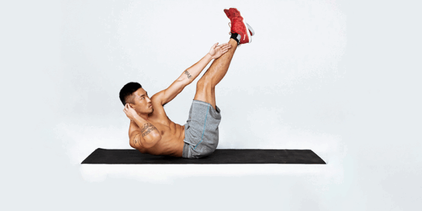 How to do a cross crunch