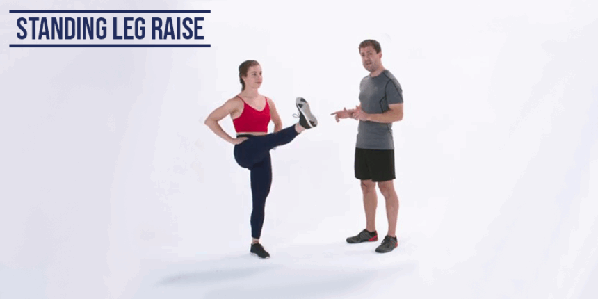 How to raise standing legs exercise